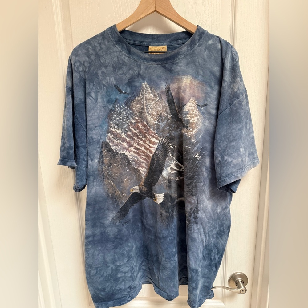 Patriotic Eagle Flag Tie-dye